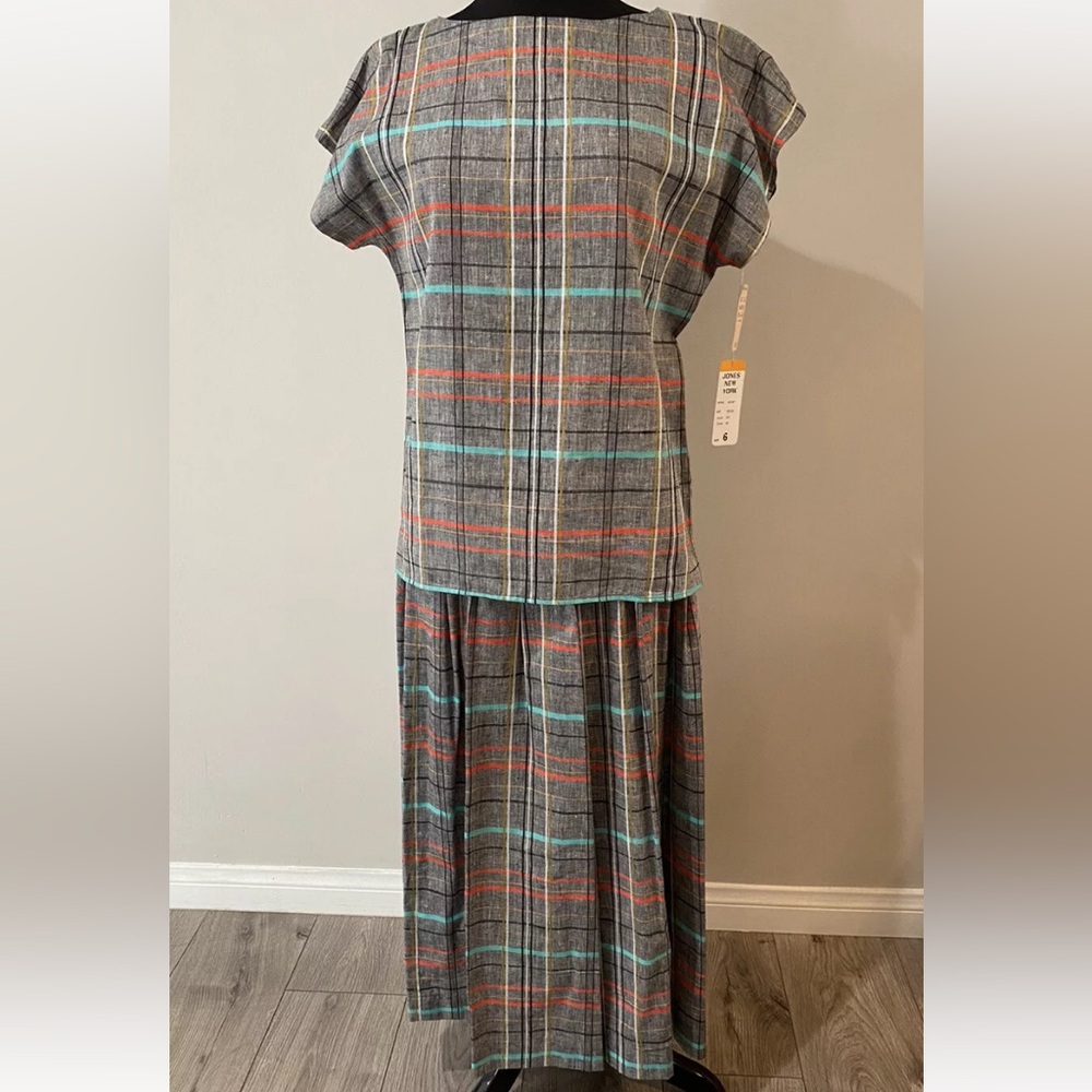 Jones New York Vintage NWT 80s/90s 2-Piece Set Size S Boho Mod Hippie Rare - Picture 6 of 16